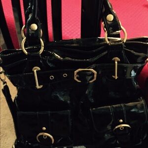 Black patin leather😱😱